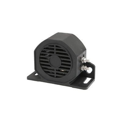 IP67 Forklift Yedek Alarmı Siyah Forklift Geri Dönüştürme Biper 15W Dayanıklı Naylon Malzemesiyle