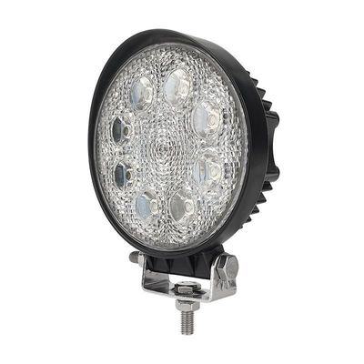 Yuvarlak LED Çalışma Işığı Su geçirmez LED Yardımcı Işık 24W Diecast Alüminyum Kaplama ile
