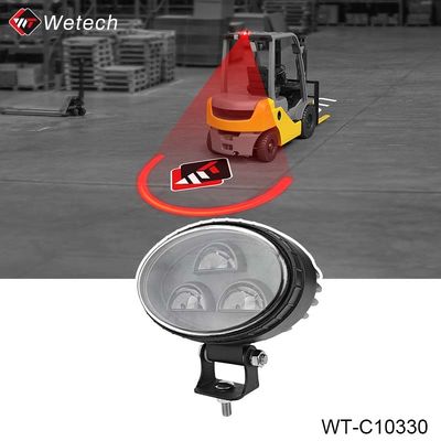 IP67 Forklift Ark Işığı 30W Fork Truck Işıkları 10V - 80V Yürüyenlerin Güvenliği ve Forklift Bölgesi İçin