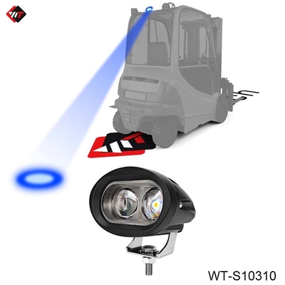 Su geçirmez Forklift Mavi Nokta Işığı 10W LED Mavi Nokta Işığı 10V - 80V Diecast Alüminyum Kaplama ile