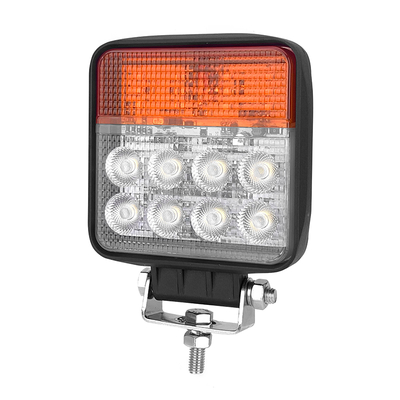 LED Çalışma Işığı Su geçirmez 12V 24V DC 24W dönüş sinyali ve dayanıklı tasarımı olan sel ışığı
