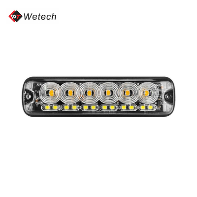 18W Kamyon Strobe Işığı Yüksek Parlaklıklı LED ızgara Strobe Işıkları IP67 PC Lens Malzemeleri