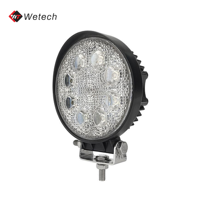 Yuvarlak LED Çalışma Işığı Su geçirmez LED Yardımcı Işık 24W Diecast Alüminyum Kaplama ile