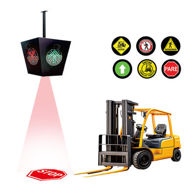 AI Akıllı Forklift Kırmızı Bölge Işığı, Depo Güvenliği için 100-220v AC ve Alüminyum Alaşımlı Yapı