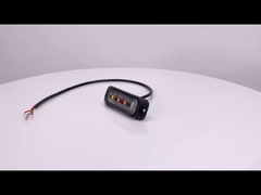 WT-TC10912-2 Yan yan yan yan parlama 12V - 24V LED Strobe Uyarı Işıkları Araç için IP67 Strobe Işık